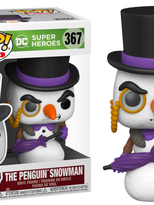 DC Super Heroes POP! Heroes Vinyl Figure Penguin Snowman Exclusive 9 cm