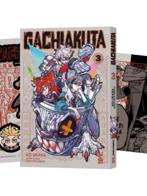 GACHIAKUTA n. 3 VARIANT COVER EDITION CON 1 ILLUSTRATION CARD E 1 SET DI STICKER