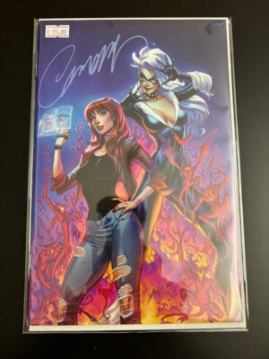 Mary Jane & Black Cat #1 Virgin Variant - Sito Campbell Exclusive Signed Campbell Con Certificato