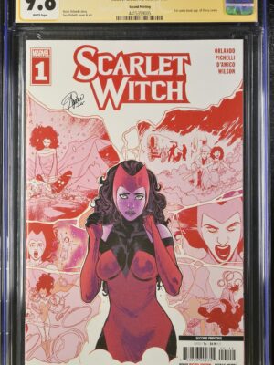 CGC 9.8 SCARLET WITCH SIGNED BY ELISABETTA D'AMICO