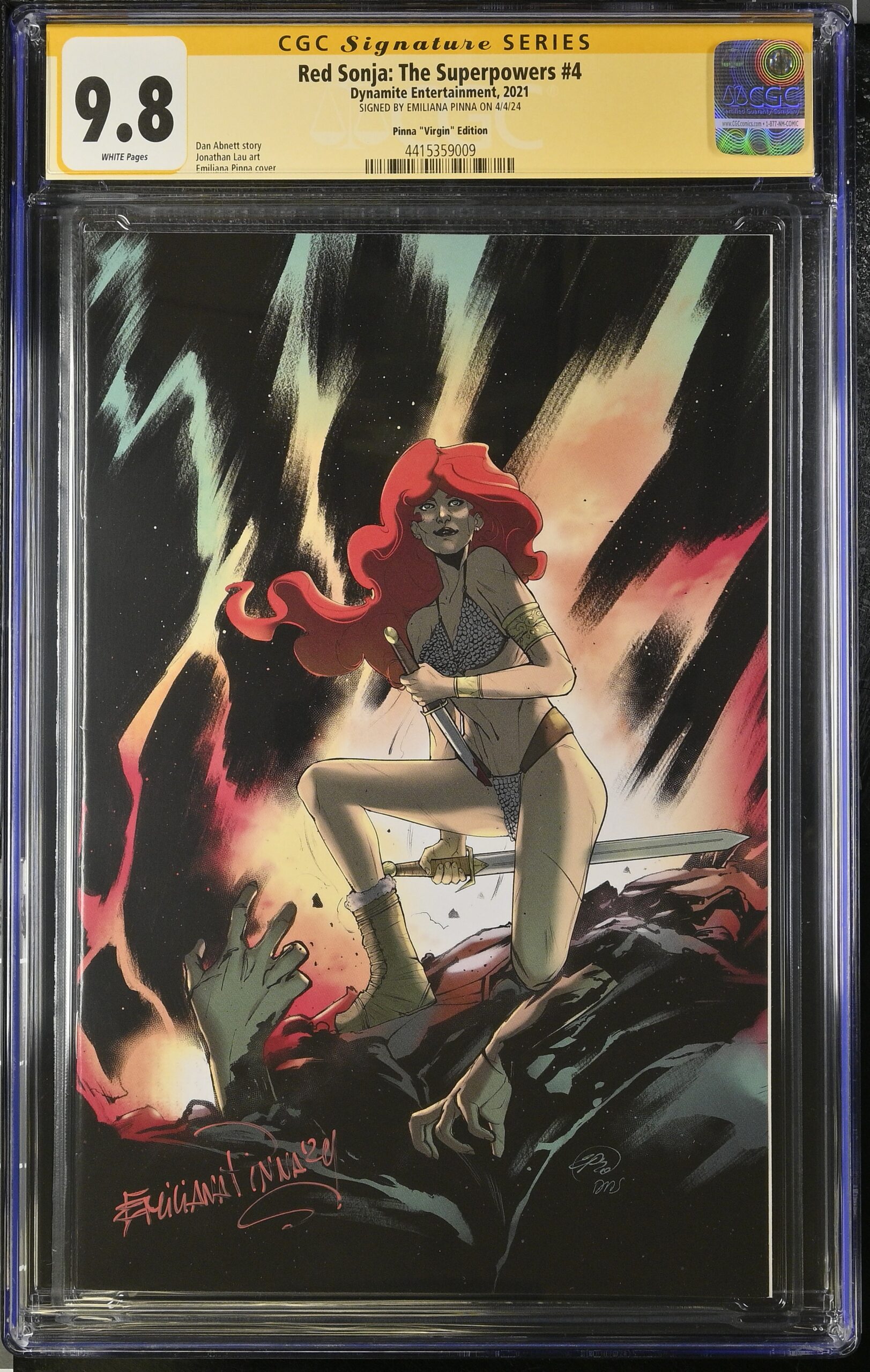 CGC 9.8 Red Sonja: The Superpowers 4
