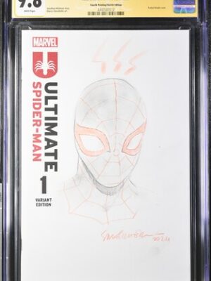 CGC 9.8 Ultimate Spider-Man 4th ED. - Signed & Sketch by Sara Pichelli