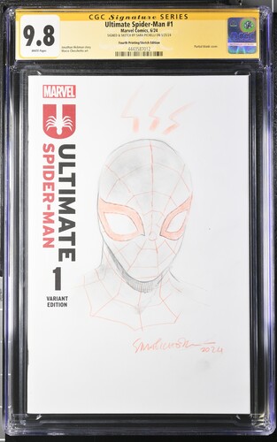 CGC 9.8 Ultimate Spider-Man 4th ED. - Signed & Sketch by Sara Pichelli