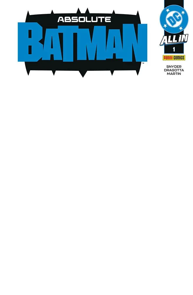 Absolute Batman 1 Blank Variant