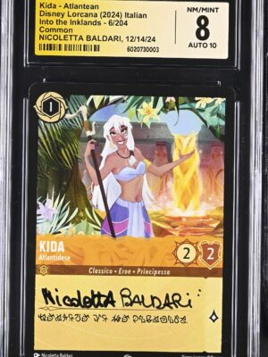 CGC CARD 8.0 Kida Disney Lorcana Signed Baldari