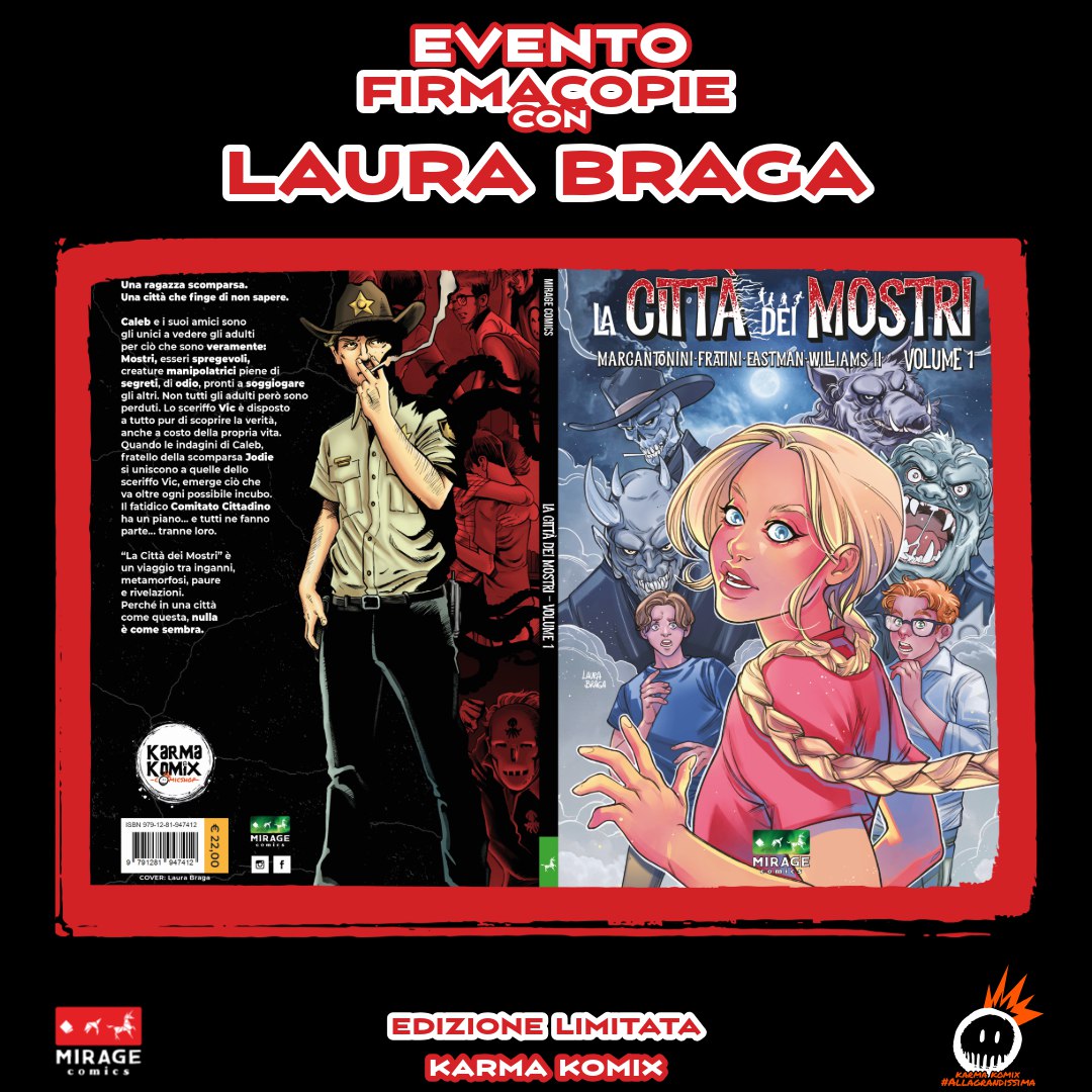 La Città dei Mostri Vol.1 - Variant Karma Komix Firmata da Laura Braga