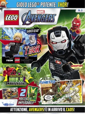 LEGO AVENGERS N.3 - THOR + MJOLNIR