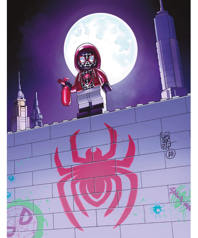 LEGO SPIDER-MAN COMIC SPECIAL N.1 - SPIDER-MAN MILES MORALES + SKATEBOARD - REGULAR