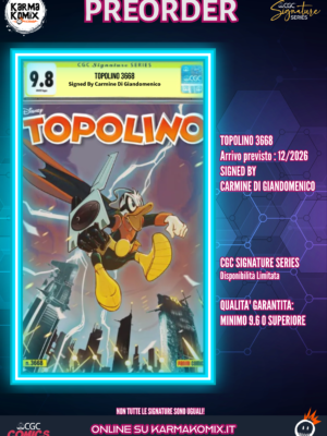 TOPOLINO 3668 - Instant Variant Signed By Carmine Di Giandomenico