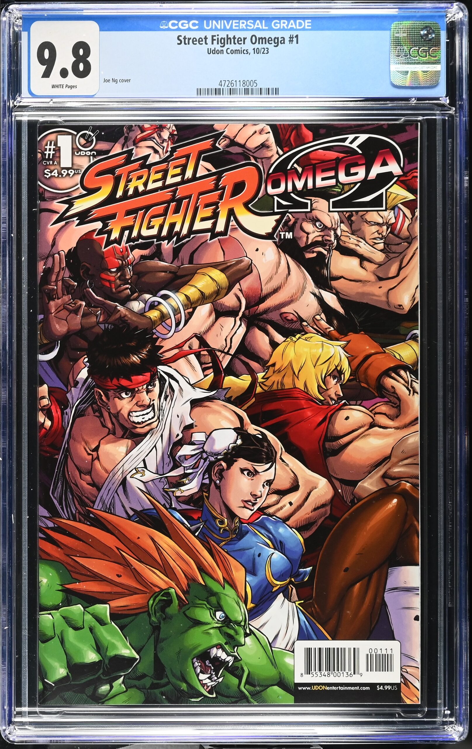 CGC 9.8 Bundle Streeet Fighter Omega #1 Street Figher Omega #1 Variant Cover B
