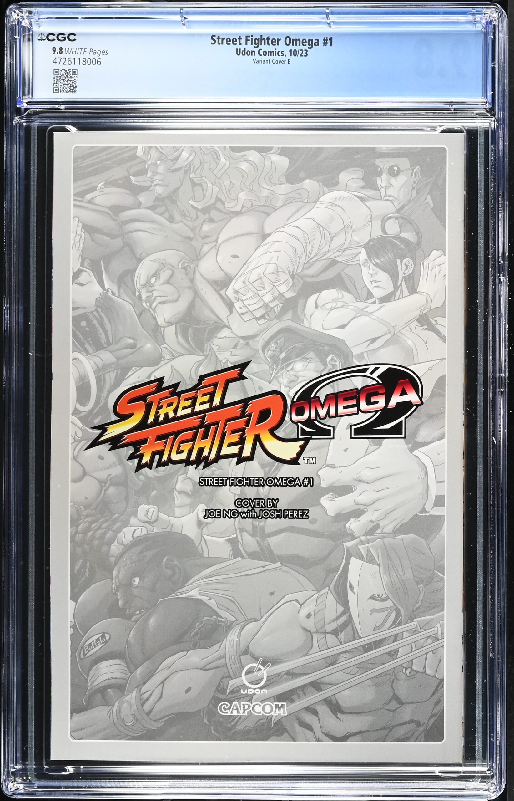 CGC 9.8 Bundle Streeet Fighter Omega #1 Street Figher Omega #1 Variant Cover B - immagine 4